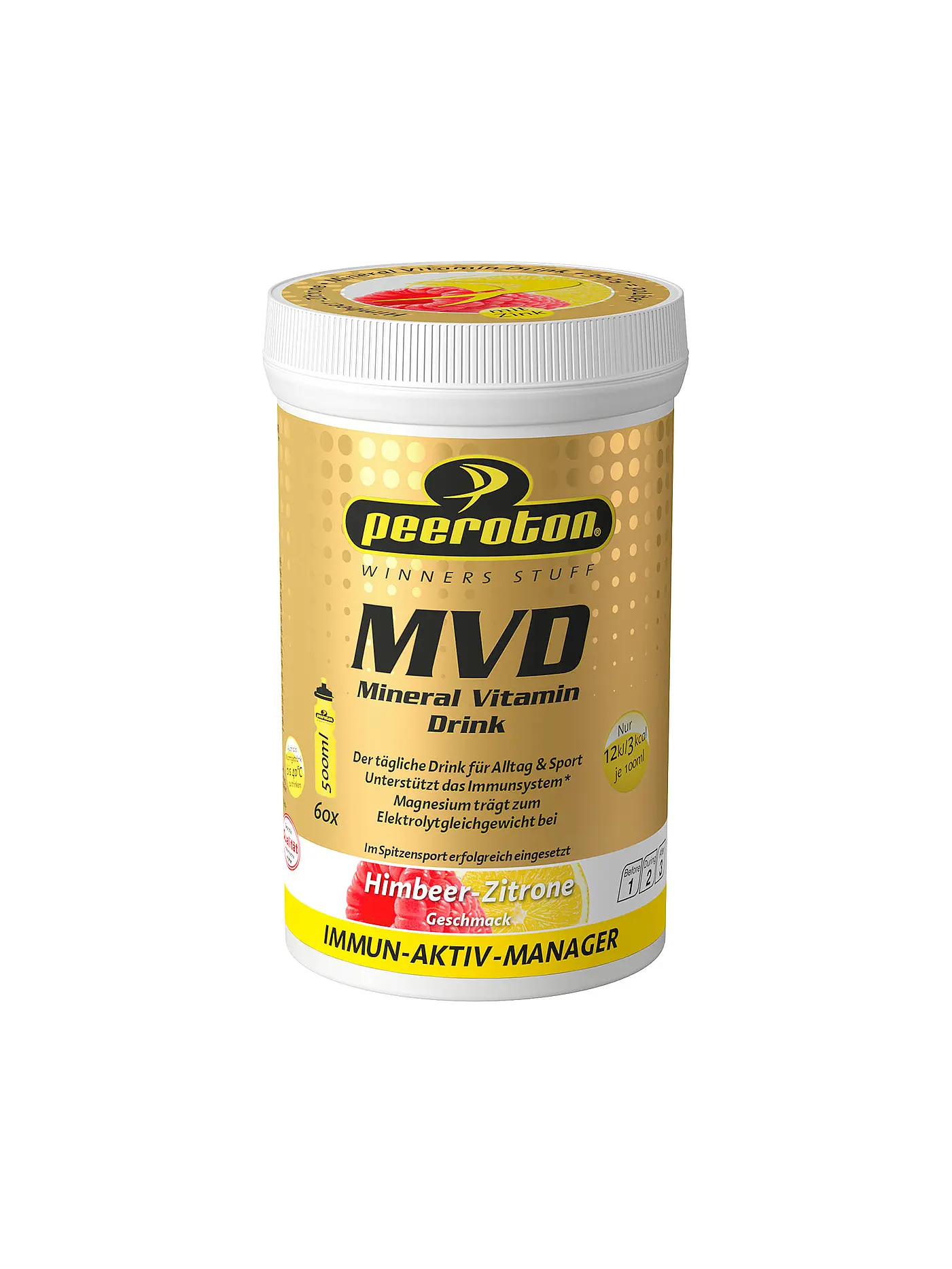 PEEROTON | Getränkepulver MVD Himbeer-Zitrone 300g | 